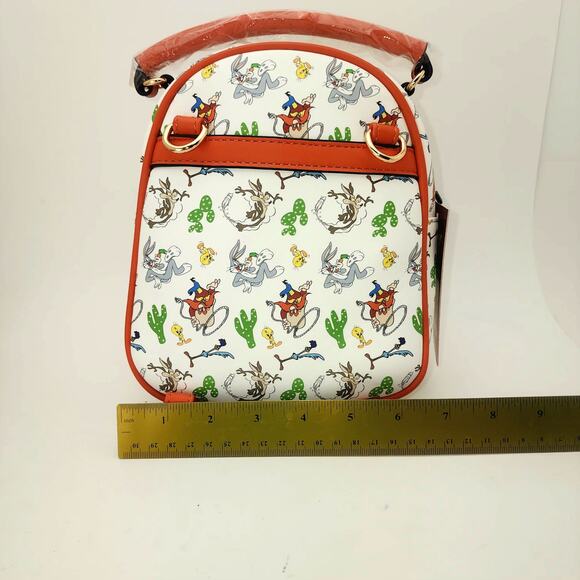 Looney Tunes Backpack Mini Merrie Melodies Fringe Western Bugs Bunny Roadrunner - Picture 7 of 10